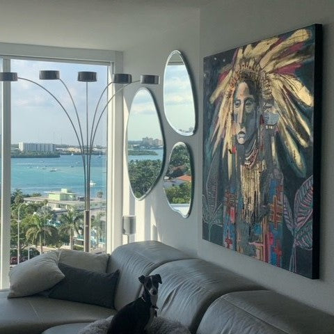 Artwork by UGallery artist Scott Dykema on display in a client’s home