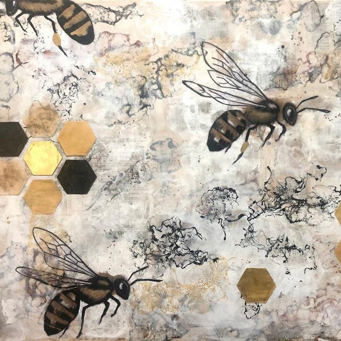 “Telling the Bees” by UGallery artist Shannon Amidon