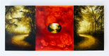 Original art for sale at UGallery.com | At the Center of the Forest by Candice Eisenfeld | $4,800 | acrylic painting | 24' h x 52' w | thumbnail 3