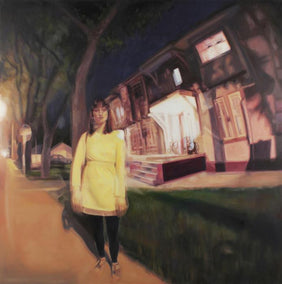 oil painting by Kristen Brown titled No Cars Go