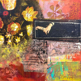 mixed media artwork by Darlene McElroy titled Dream Time