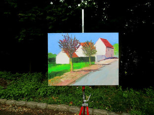 Street in Mormant, France by Janet Dyer |  Context View of Artwork 