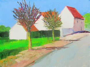 Street in Mormant, France by Janet Dyer |  Artwork Main Image 