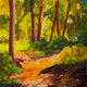 Original art for sale at UGallery.com | Spring Hike by JoAnn Golenia | $350 |  | ' h x ' w | thumbnail 1