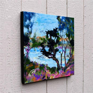 View of the Cove by Kip Decker |  Side View of Artwork 