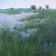 Original art for sale at UGallery.com | Lake in the Prairie by Suzanne Massion | $1,100 | oil painting | 30' h x 30' w | thumbnail 1