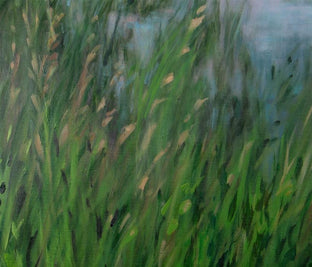 Lake in the Prairie by Suzanne Massion |   Closeup View of Artwork 