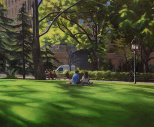 Washington Square Park – October Afternoon by Nick Savides |   Closeup View of Artwork 