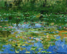 Original art for sale at UGallery.com | Water Lilies Heat of Day by Onelio Marrero | $525 |  | ' h x ' w | thumbnail 1