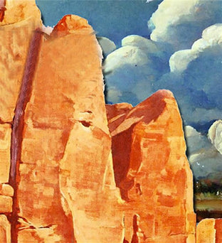 Storm over Sedona by Rick "Marlowe" Schneider |   Closeup View of Artwork 