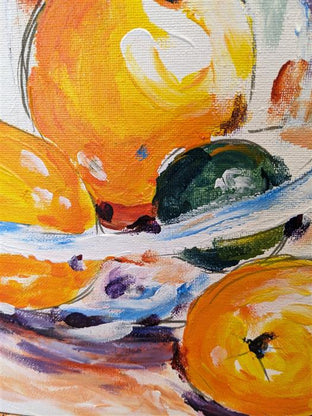 Citrus Still Life by Samuel Pretorius |   Closeup View of Artwork 
