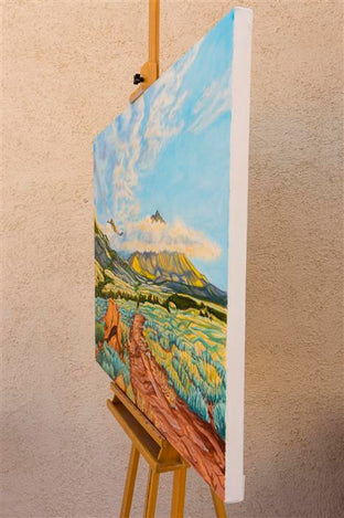 Mountain Interval by Crystal DiPietro |  Side View of Artwork 