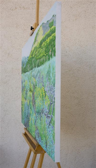 Morning Comes to the Meadow by Crystal DiPietro |  Side View of Artwork 