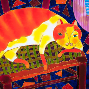 Ginger Cat by Yelena Sidorova |   Closeup View of Artwork 