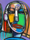 Original art for sale at UGallery.com | Face Values by Allen Wittert | $2,700 | acrylic painting | 35.5' h x 35.5' w | thumbnail 4