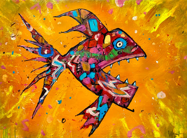 acrylic painting by Allen Wittert titled Frank