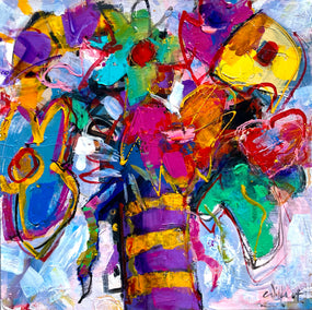 acrylic painting by Allen Wittert titled Loud Bouquet