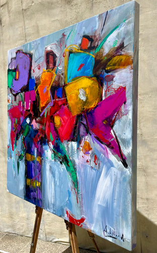 Shapes n Colors by Allen Wittert |  Side View of Artwork 