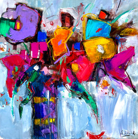 acrylic painting by Allen Wittert titled Shapes n Colors