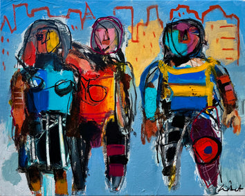 acrylic painting by Allen Wittert titled Unity in America