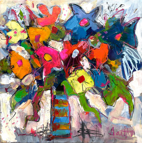 acrylic painting by Allen Wittert titled Wild ‘n Wanton