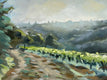 Original art for sale at UGallery.com | Casole D’Elsa, Sunset by Andrew Hird | $1,200 | oil painting | 8' h x 15.75' w | thumbnail 4