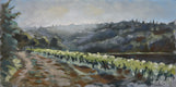 Original art for sale at UGallery.com | Casole D’Elsa, Sunset by Andrew Hird | $1,200 | oil painting | 8' h x 15.75' w | thumbnail 1