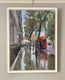 Original art for sale at UGallery.com | Northumberland Avenue, April Showers by Andrew Hird | $3,750 | oil painting | 31.5' h x 23.5' w | thumbnail 3