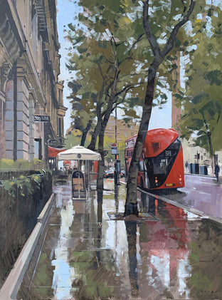 Northumberland Avenue, April Showers by Andrew Hird |  Artwork Main Image 