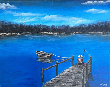 acrylic painting by Art Clark titled Afternoon Blues