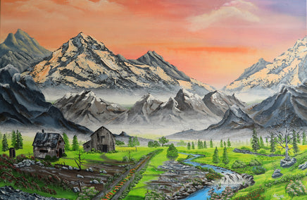 acrylic painting by Art Clark titled Northwest of Heaven