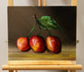 Original art for sale at UGallery.com | Sister Cherries by Art Tatin | $400 | oil painting | 8' h x 10' w | thumbnail 3