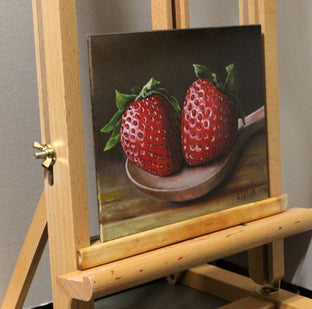 Strawberries Are Good for You by Art Tatin |  Side View of Artwork 