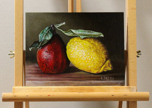 Sweet and Sour (Pear and Lemon) by Art Tatin |  Context View of Artwork 