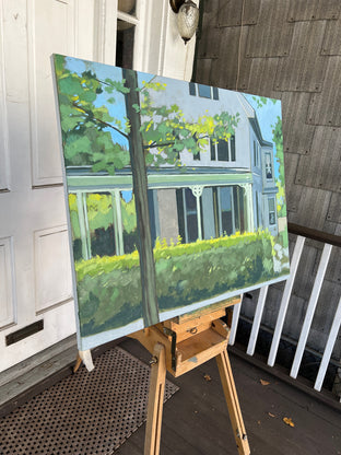 Front Porch Hedge by Brian McCarty |  Side View of Artwork 