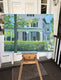 Original art for sale at UGallery.com | Front Porch Hedge by Brian McCarty | $775 | oil painting | 22' h x 28' w | thumbnail 3