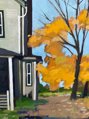 House in Fall by Brian McCarty |   Closeup View of Artwork 