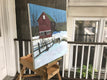 Original art for sale at UGallery.com | House in Winter by Brian McCarty | $650 | oil painting | 20' h x 20' w | thumbnail 2