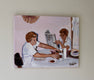 Original art for sale at UGallery.com | Breakfast Time by Carey Parks | $625 | acrylic painting | 12' h x 16' w | thumbnail 2