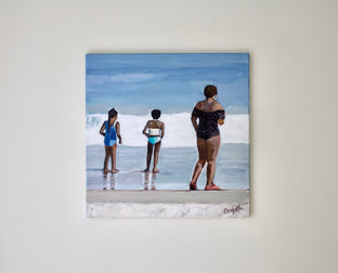 Day at the Beach by Carey Parks |  Context View of Artwork 