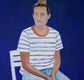 Original art for sale at UGallery.com | White Chair by Carey Parks | $3,600 | acrylic painting | 42' h x 32' w | thumbnail 4