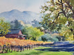 Original art for sale at UGallery.com | The Vinedresser's Cottage by Catherine McCargar | $1,200 | watercolor painting | 14' h x 20' w | thumbnail 4