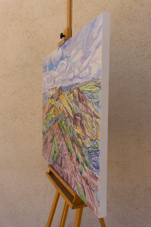 Sheephead Mountain by Crystal DiPietro |  Side View of Artwork 