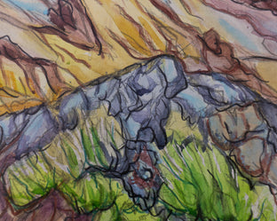 Sheephead Mountain by Crystal DiPietro |   Closeup View of Artwork 