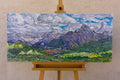 Original art for sale at UGallery.com | Stormy Day in the San Juans by Crystal DiPietro | $4,200 | mixed media artwork | 20.25' h x 44' w | thumbnail 3