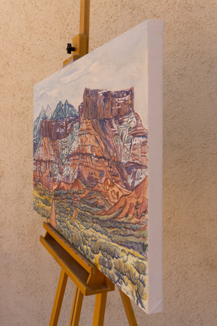 Winter in Castle Valley by Crystal DiPietro |  Side View of Artwork 