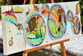 Original art for sale at UGallery.com | Chasing Rainbows by Cynthia Ligeros | $1,075 | acrylic painting | 12' h x 36' w | thumbnail 2