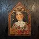 Original art for sale at UGallery.com | The Compost Queen by Darlene McElroy | $850 | mixed media artwork | 18.5' h x 12' w | thumbnail 3