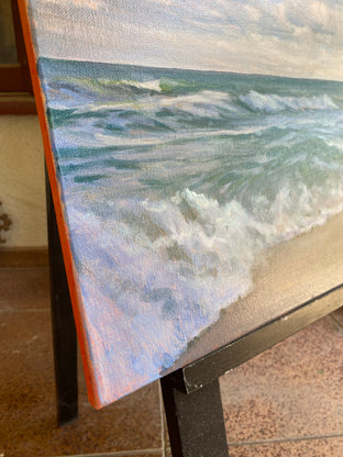 Playa en Mexico by David Forks |  Side View of Artwork 