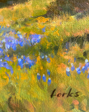 Sunny Blues by David Forks |   Closeup View of Artwork 